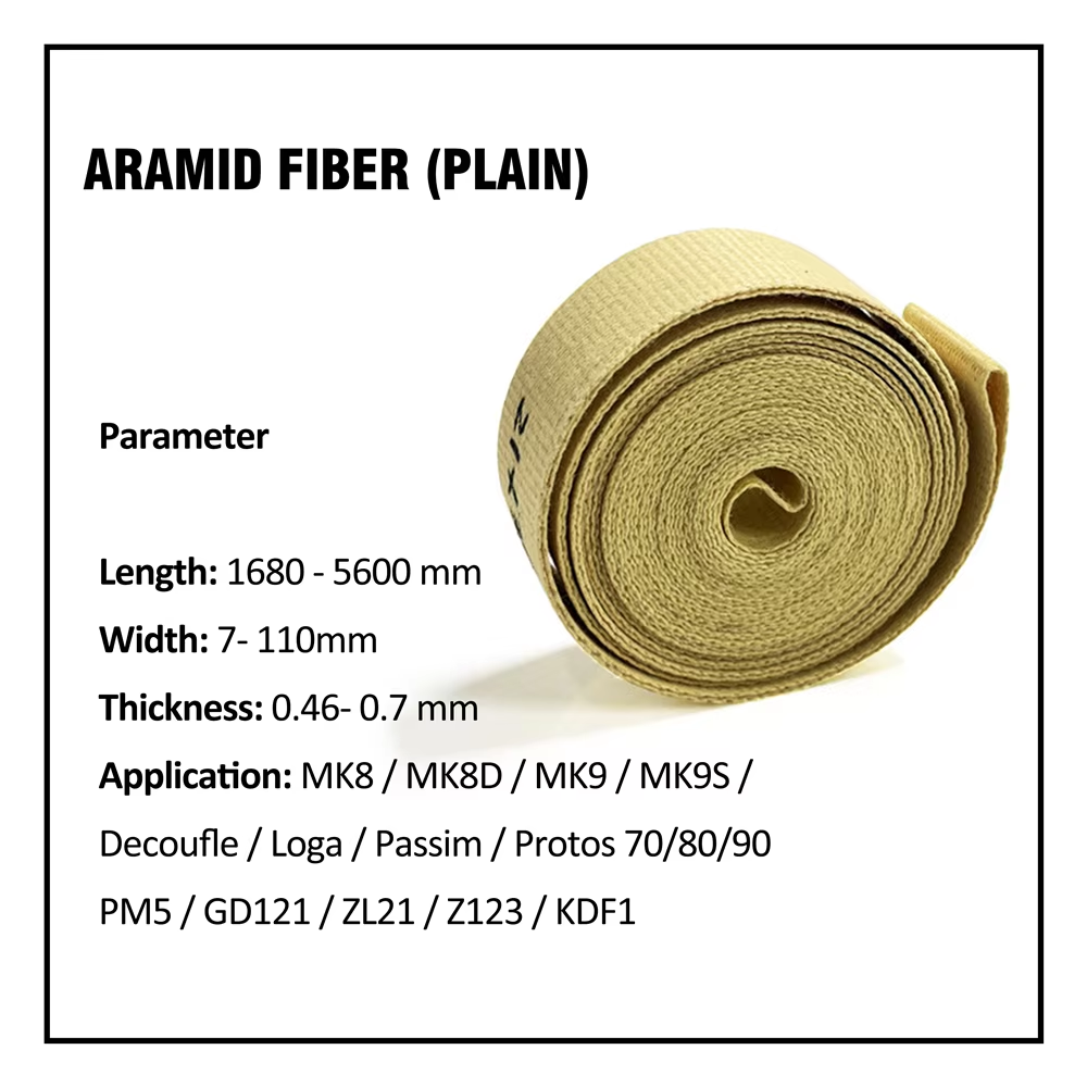 Yellow Endless Kevlar Garniture Tape For Cigarette Rolling Machine