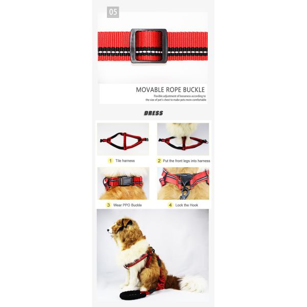 High Quality Pet Products No Pull Custom Big Dog Harness