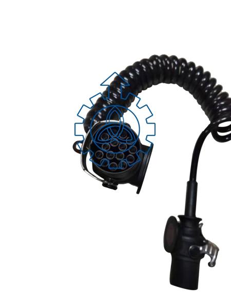 8KA007648041 Commercial Vehicle Parts HELLA Coiled Cable Black