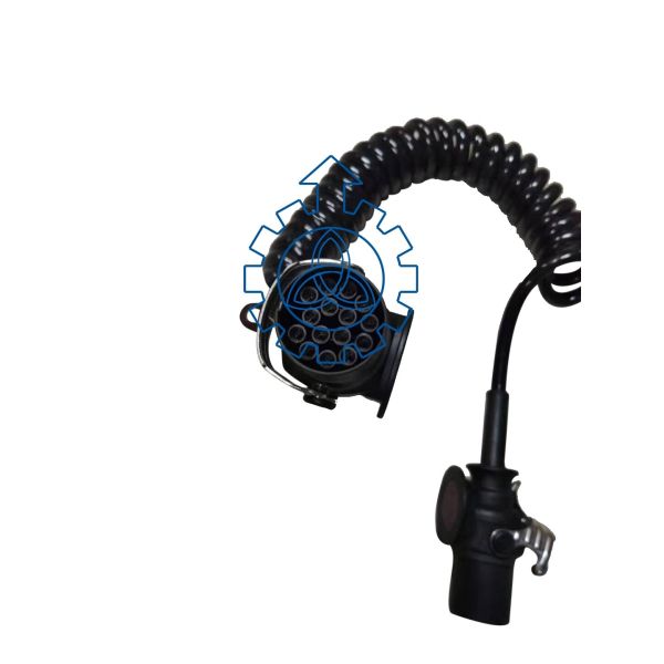 8KA007648041 Commercial Vehicle Parts HELLA Coiled Cable Black