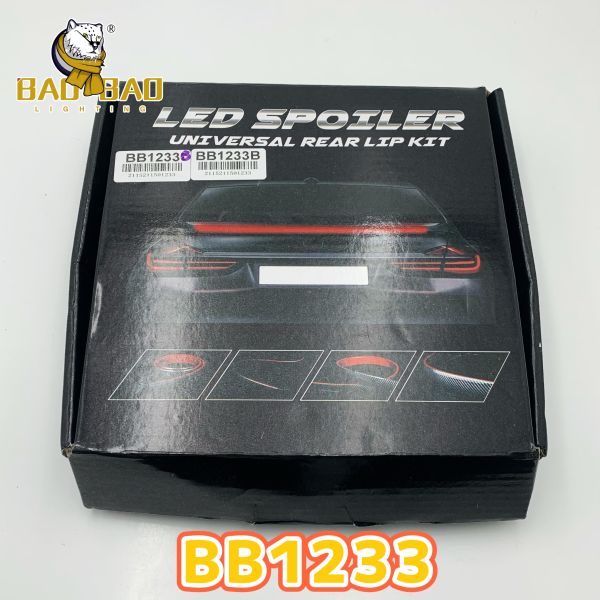 Carbon Fiber Car Light Bar Taillight Decoration Parts Trunk Led Light Auto Parts