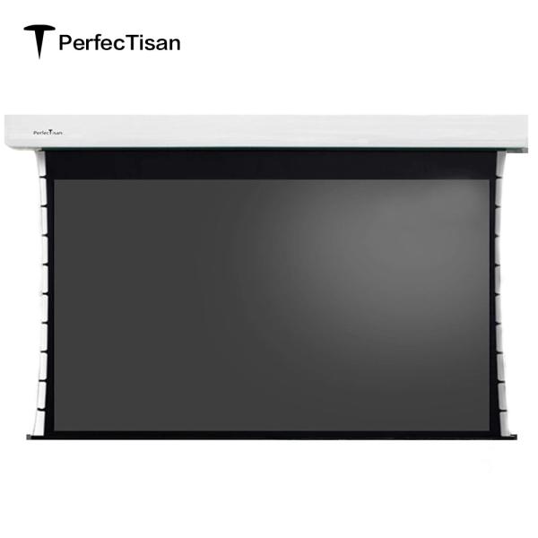 Motorized Electric Projection Screens Large Size Pull Down Projector Screen 150 Inch