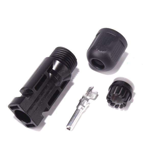 30A Solar PV Connector IP67  Waterproof 1500V DC Electrical 4mm Wire