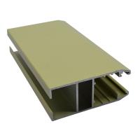 Beige Powder Coating T8 Aluminum Sliding Section