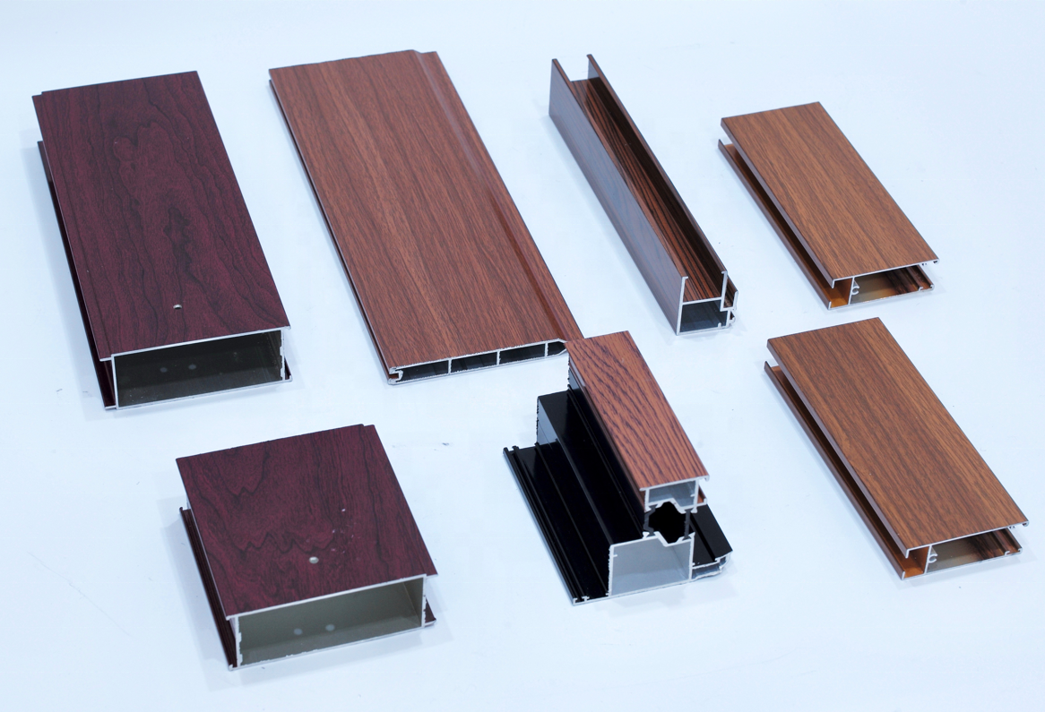 Anhui Shengxin 6061 6063 Competitive Custom Length Wood Grain Transfer Aluminum Profile