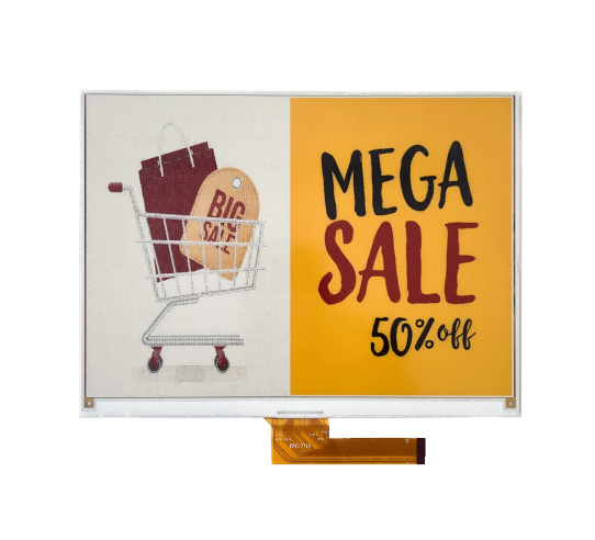 9.7 Inch E Ink Display 960×672 Resolution Black White Red Color E Ink Screen
