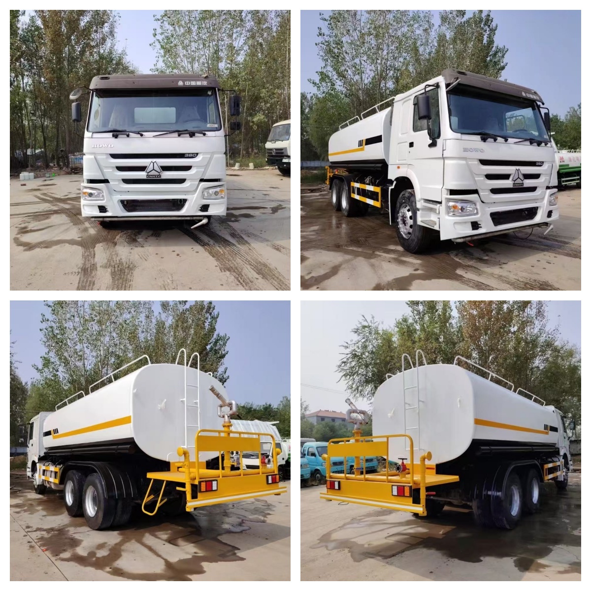 Used HOWO 20 Cubic Meter Water Sprinkler Truck Used Tanker Vehicle for Construction Dust Control