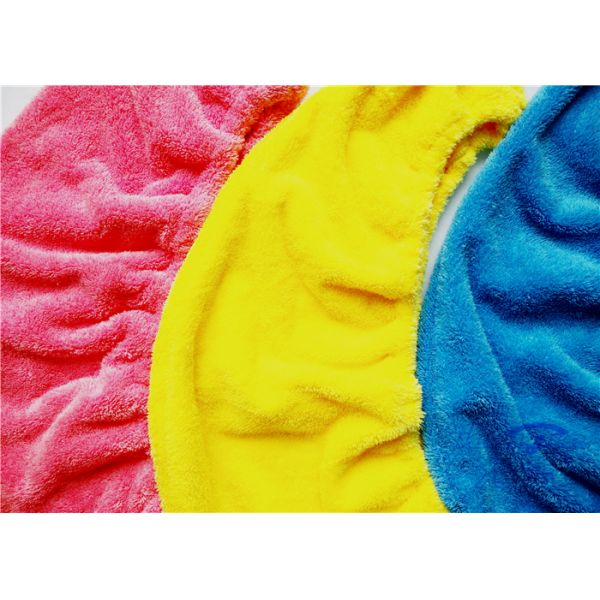 Yellow / Red Microfibre Hair Turban Towel Wrap Super Absorbent , Quick Dry Towel