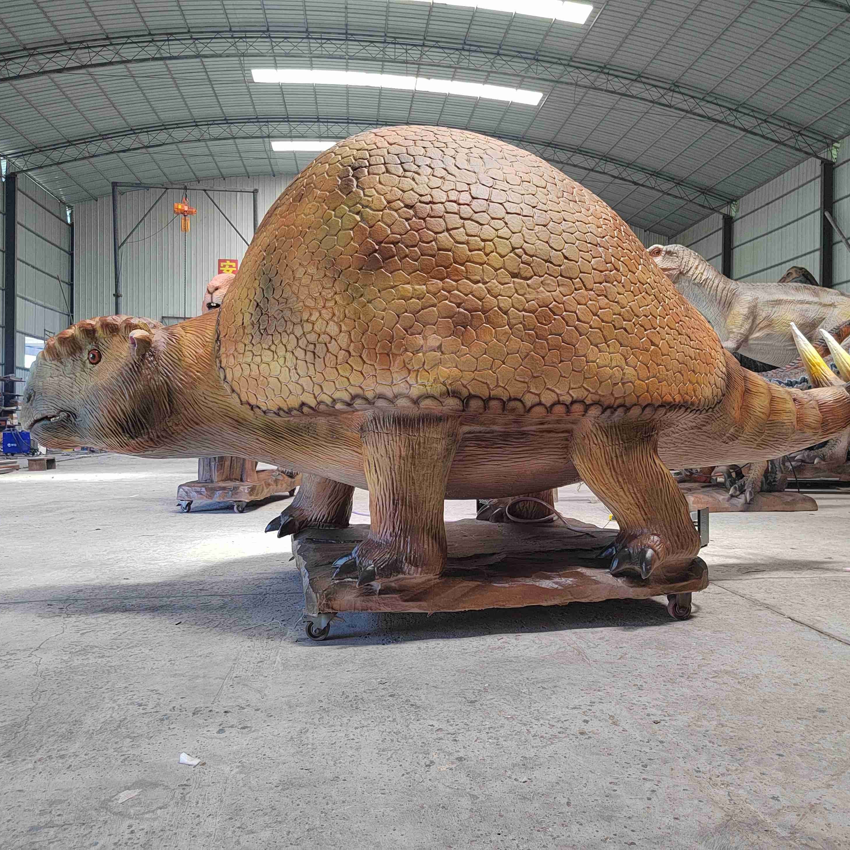 Zigong Производитель Life-Zie Ледниковый период Анимированная скульптура Glyptodon для продажи