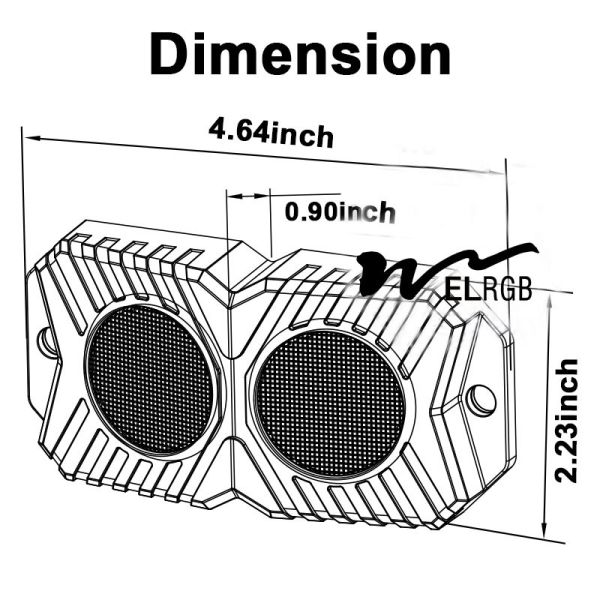 OEM 12V DC 18W внедорожные скальные фонари ярчайшие скальные фонари для Utv