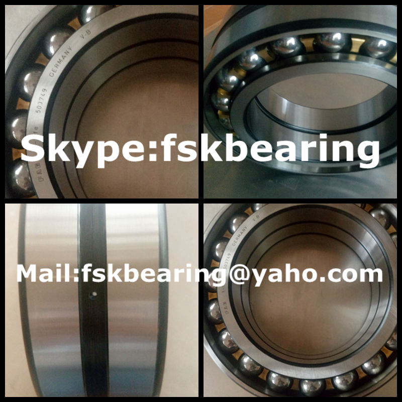 Two Row 503749 305172 B FAG Angular Contact Ball Bearing Brass Cage