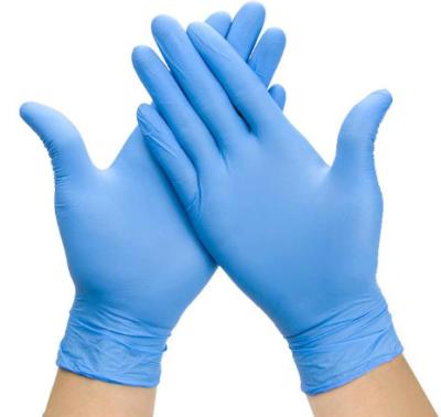 Chemical Resistant Disposable Nitrile gloves , Latex Free Disposable Safety Gloves