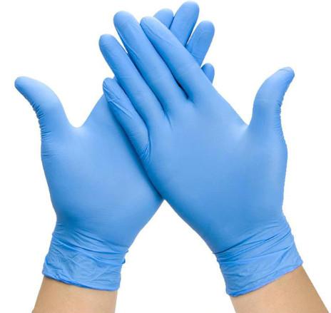 Chemical Resistant Disposable Nitrile gloves , Latex Free Disposable Safety Gloves