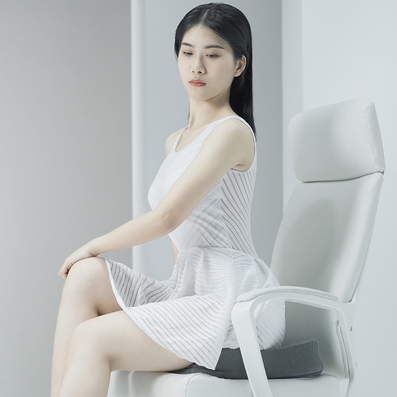 Knitted Inner Cover Memory Foam Orthopedic Seat Cushion for Individualized Support