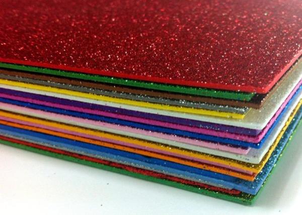 2mm A4 Hot Melt Adhesive Glitter EVA Foam Sheet For EVA Products