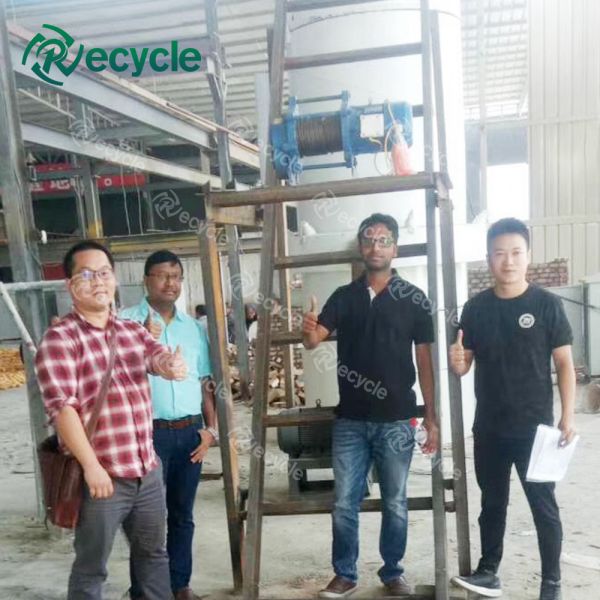 10 T Weight Capacity Lead Ingot Smelting Cupola Furnace for Scrap Car Battery Recycle