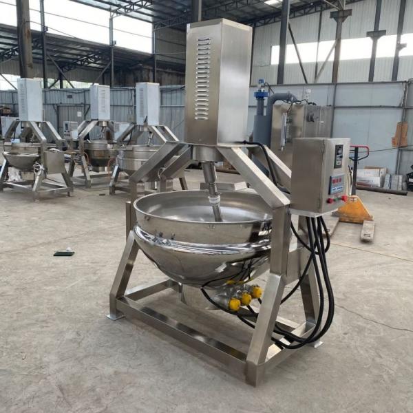 Efficient Jacketed Cooking Kettle Steam Cooking Kettle With Tilting And Mixing Function