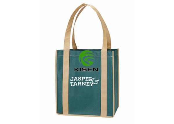 Handled Biodegradable Shopping Bags , Recycling 60 - 120gsm Pp Non Woven Bags