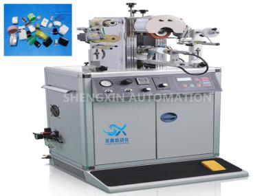 Oval Shape Caps Hot Foiling Machine , Semi - Auto Heat Stamping Machine