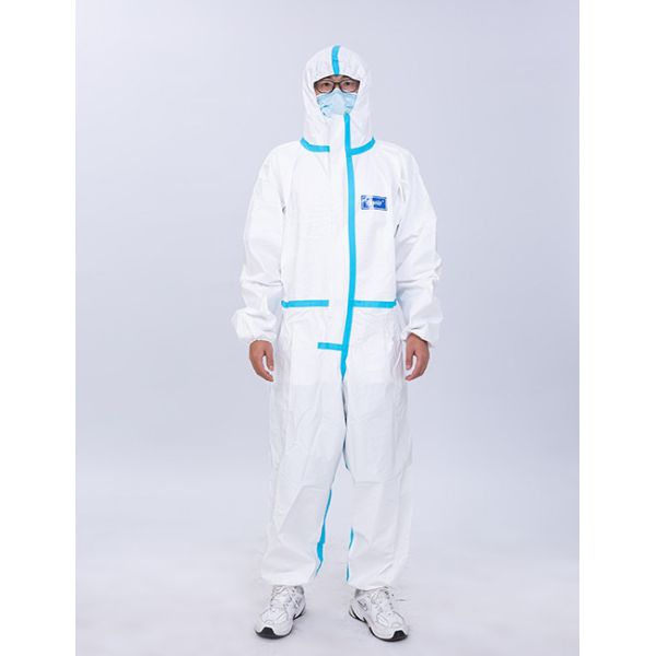 Dustproof Polymer Medical Protective Coverall Disposable Isolation