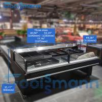 Deluex Self-Service Counter Carne Fresca Cooler Display Refrigerador