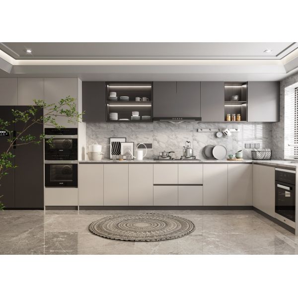 Modular Kitchen Cabinet with Drawer Basket for Residence Hotel