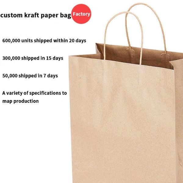 BSCI Custom Logo Takeaway Paper Bags For Baking Milk Tea Coffee Packaging