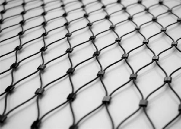 Black Oxide Stainless Steel  X Tend Cable Mesh Ferrule Type Corrosion Resistant