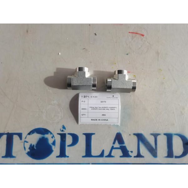 TESCO Top Drive Parts Hyd Tee Fitting PN 362 Model 12FNTP X 12FNTP X 12FNTP