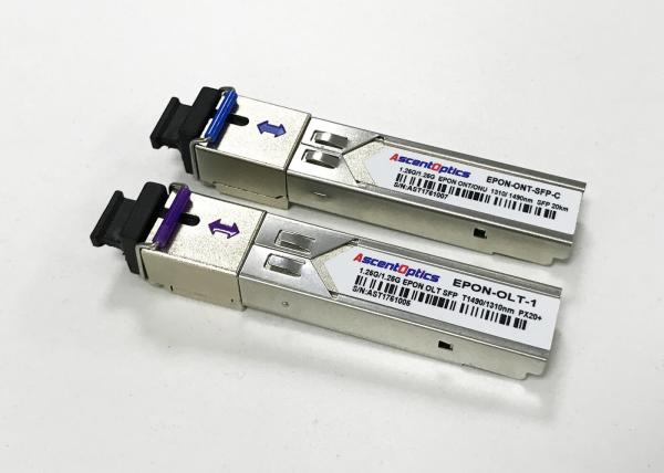EPON OLT SFP fiber optic module PX20++ 1310/1490nm 20km 1.25Gbps Simplex  SC Connector