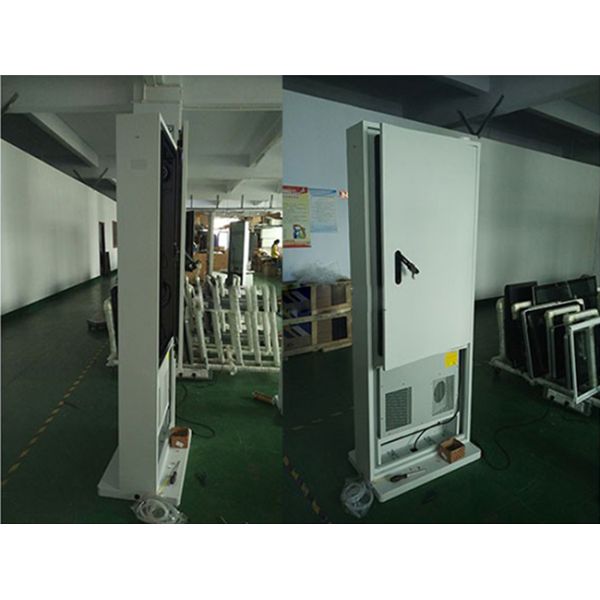 Business Digital Signage Outdoor Displays , Floor Standing LCD Advertising Display