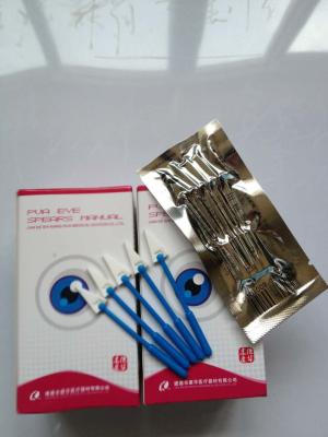 Surgery PVA Eye Spears / Triangle Foam Polyvinyl Alcohol Sponge With White Or Blue Handles