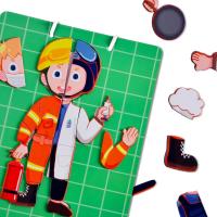 Brinquedos educacionais do enigma de Montessori