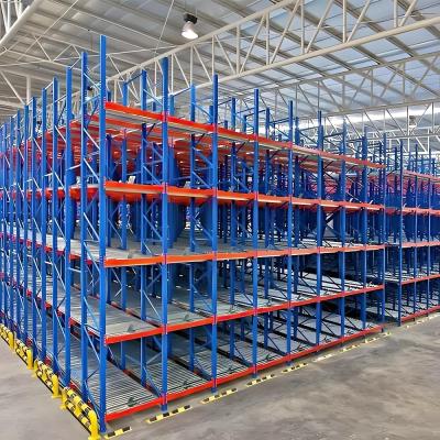 Customized Heavy Duty Gravity Pallet Flow Racking Q235B Steel Pallet Storage Shelves
