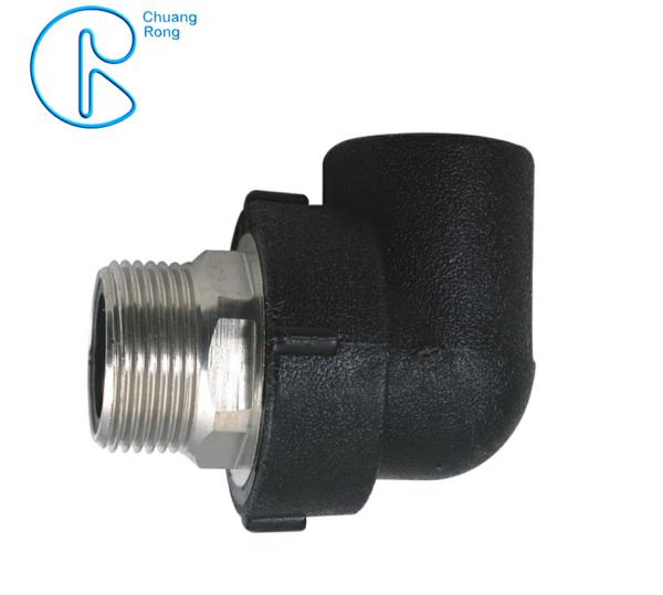 PE100 PN16 SDR11 HDPE Socket Fusion Fittings Male Elbow for Water Supply
