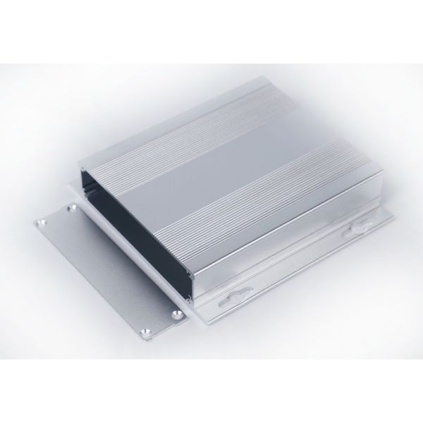 Split Body Black Anodized Aluminum Enclosure With Flanged Walll Mount 107*27