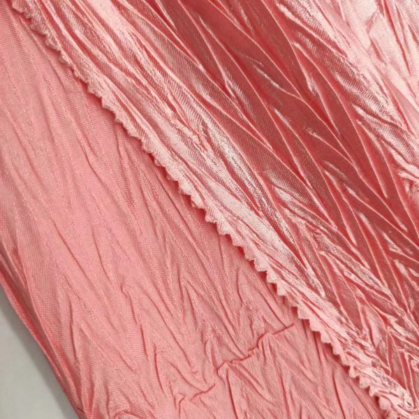 100% Polyester 75Dx100D Dyed Crinkle Satin Fabric 120g For Dress Garment