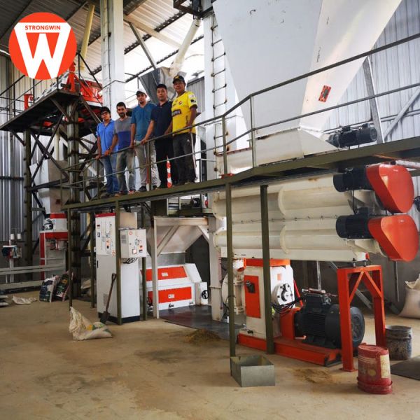 2mm 5T/H 300KW Animal Poultry Pellet Production Plant
