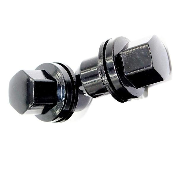 22mm Hex Black Lug Nuts / Car Wheel Nuts For Range Rover HSE Sport