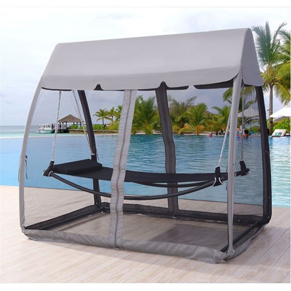 General Outdoor Furniture Outdoor Day Bed Hammock with Mosquito Net Cover 225*148*208