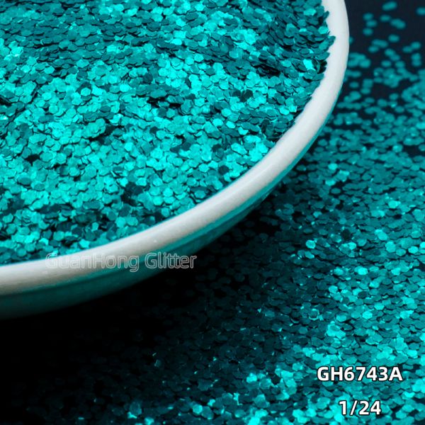 High Temperature Solvent Resistant Aluminum Glitter Chunky Holographic Powder Customized