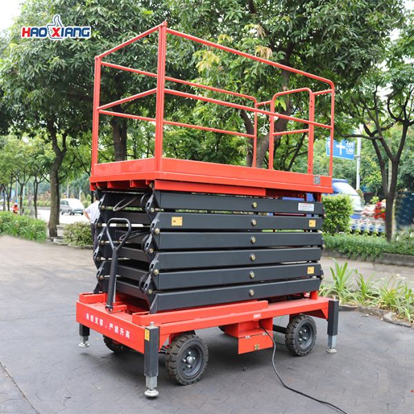 Indoor Outdoor Mini Mobile Scissor Lift 400kg-3100kg Wheeled Scissor Lift