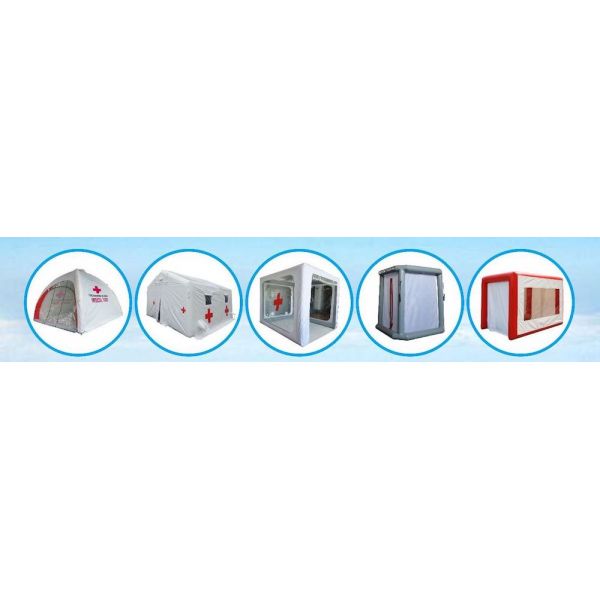 Isolation Inflatable Medical Tent Oxford TPU 3MX3M Portable White Transparent