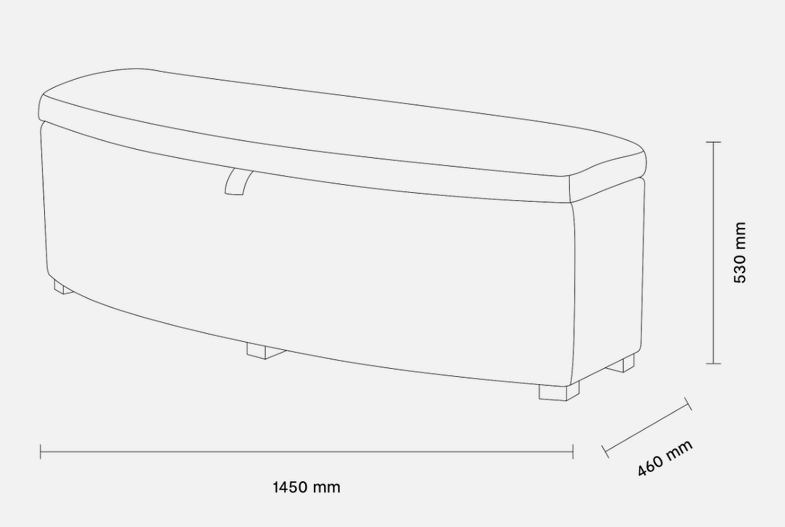 Linen Fabric Living Room Storage Ottoman Anti Scratch Multiscene