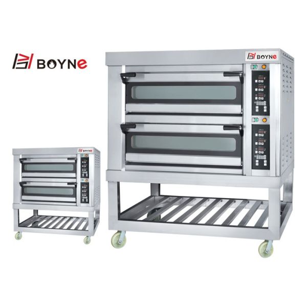 Нержавеющая сталь печи подносов двойного слоя 4 электрическая для касания компьютера пекарни