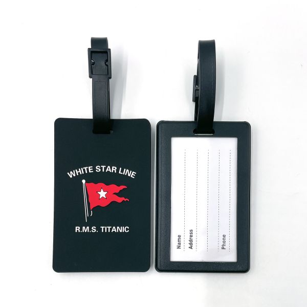 Sleek and Durable Aluminum Luggage Tags with Laser-Engraved Personalized Details Easy Identification for Your Luggage