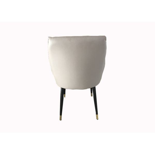 Nordic 45cm 84cm Wrought Iron Upholstered Dining Chairs