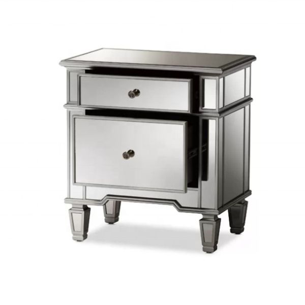 Bedroom Bedside 2 Drawer Nightstand