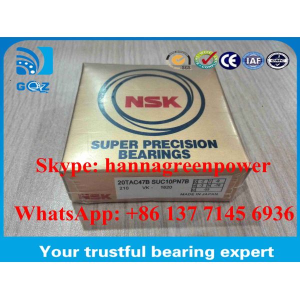 60° Ângulo de contacto 25TAC62BDBC10PN7B Rolamento de contacto angular para parafuso de esferas