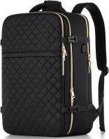 Large Flight Approved Carry On Water Resistant Anti-Theft Casual  Travel Bag Fit 17 Inch Laptop with USB Charging Port